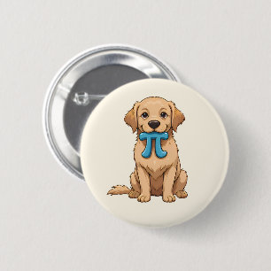 Pi Day Dog With Pi Symbol   Cute Pi Math 6 Cm Round Badge