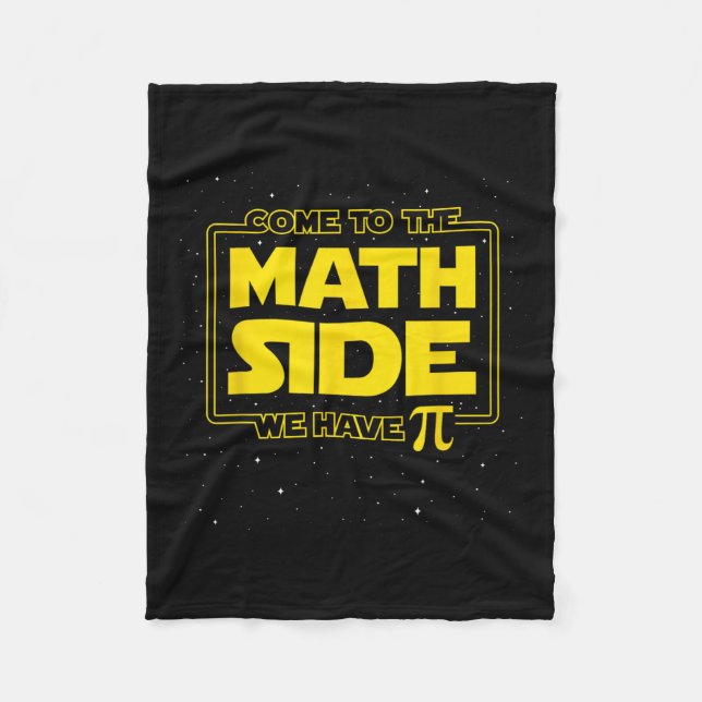 Pi Day Funny - Come To The Math Side We Have Pi Gi Fleece Blanket (Front)