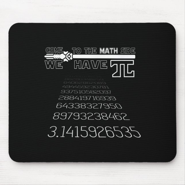 Pi Day Funny Excellent Graphic Quote Print Math Lo Mouse Pad (Front)