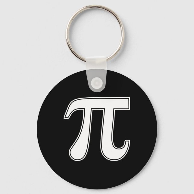 Pi Day Funny Graphic Apparel Pi Symbol  Key Ring (Front)