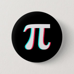 Pi Day Funny Graphic Math Teacher Student 3.14 Gif 6 Cm Round Badge