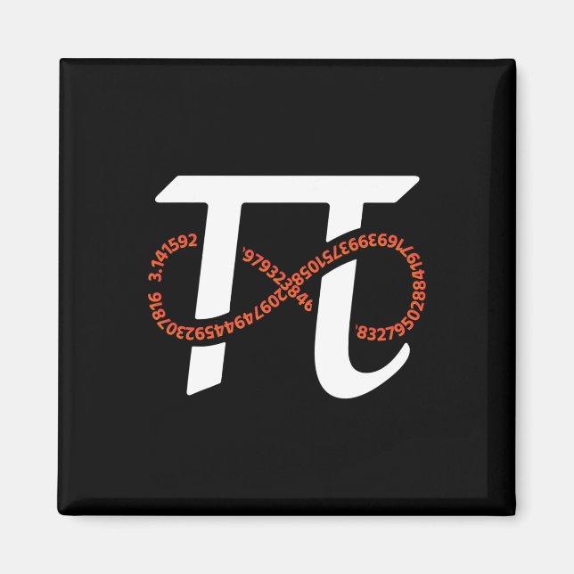 Pi Day Funny Infinity Numbers Geek Nerd Math Lover Magnet (Front)