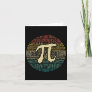 Pi Day Funny Math 3.14 Number Pi Lover Tee Card