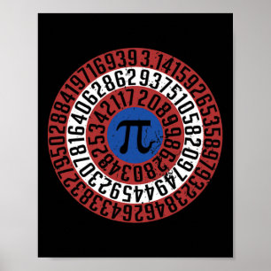 Pi Day Funny Nerd Geek Math Algebra Student Teache Poster
