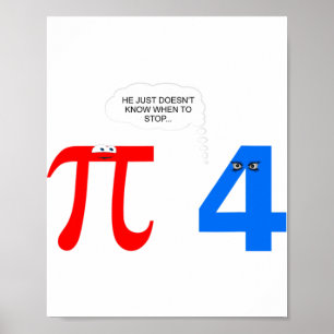 Pi Day Funny Relationship Problems Gift Tee Poster