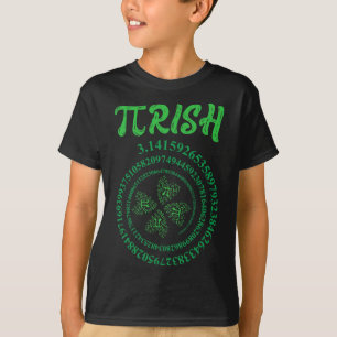 Pi Day Graphic Irish Funny St. Patrick's Day Math  T-Shirt