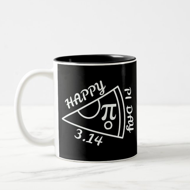 Pi Day Happy Pi Day Two-Tone Coffee Mug (Left)