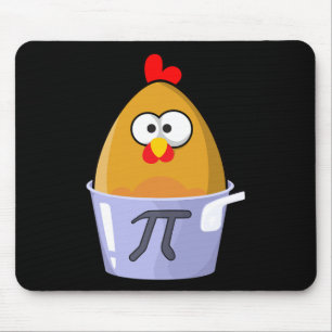 Pi Day Humourous Chicken Pot Pie Math Lover Novelt Mouse Pad
