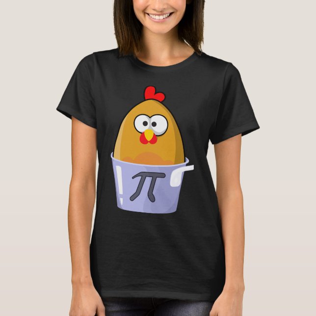 Pi Day Humourous Chicken Pot Pie Math Lover Novelt T-Shirt (Front)