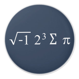 Pi Day - I Ate Some Pie - i 8 sum pi math formula Ceramic Knob