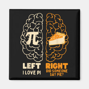 Pi Day I Love Pie Math Lover Teacher Student Men W Magnet