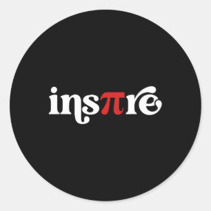 Pi Day Inspire 3.14 Symbol Math Teacher Science Ma Classic Round Sticker