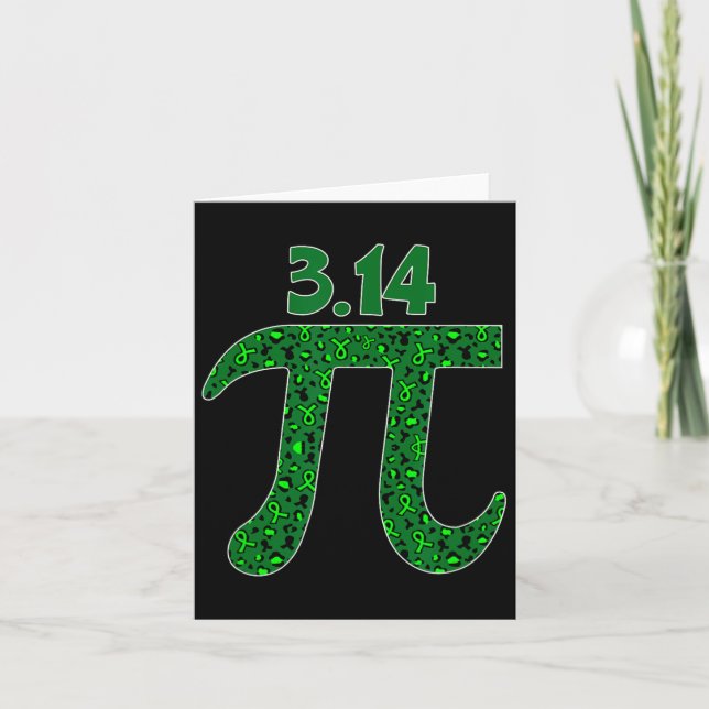 Pi Day Kidney Disease Math Teacher Student Mathema Card (Front)