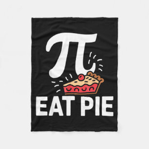 Pi Day March 14 Math Nerd Pie Food Funny Gift Outf Fleece Blanket
