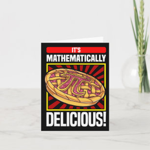 Pi Day Math Lover Apple Pie Card