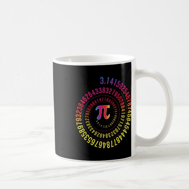 Pi Day Math Nerd Geek 3.1415 Irrational Number Pi  Coffee Mug (Right)