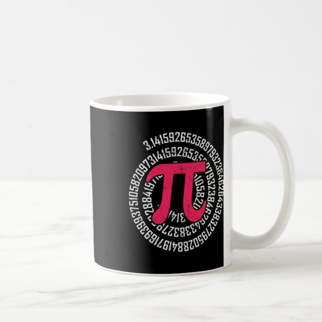 Pi Day Math Nerd Geek 3.1415 Irrational Number Pi  Coffee Mug (Right)