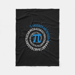 Pi Day Math Nerd Geek 3.1415 Irrational Number Pi Fleece Blanket
