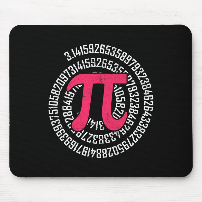 Pi Day Math Nerd Geek 3.1415 Irrational Number Pi  Mouse Pad (Front)