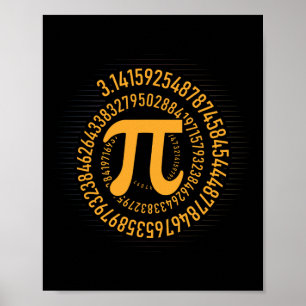 Pi Day Math Nerd Geek 3.1415 Irrational Number Pi  Poster