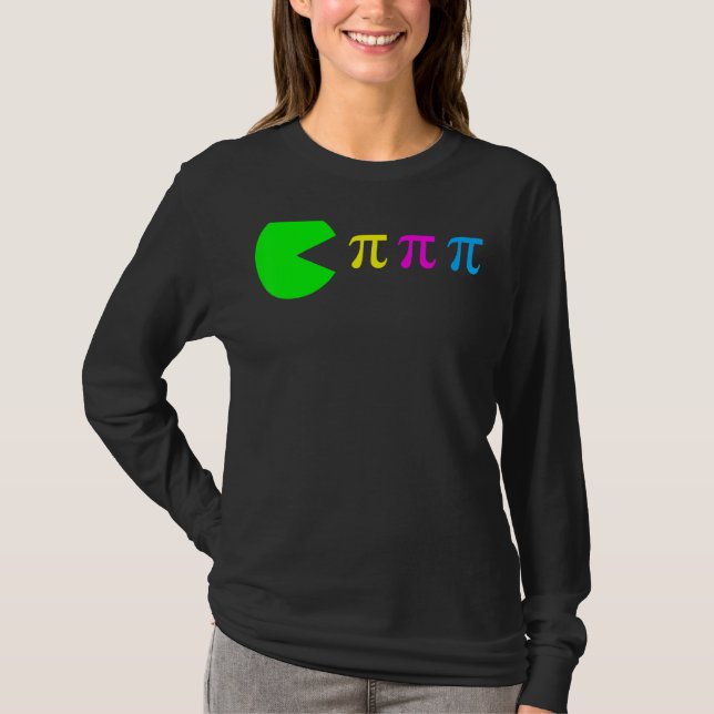 Pi Day Math Science Ate Pi Symbol Colour T-Shirt (Front)