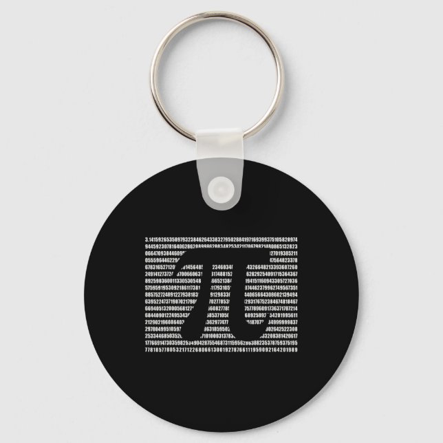 Pi Day Math Science Funny Teacher Gift Mens And Wo Key Ring (Front)