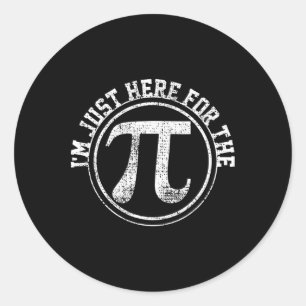 Pi Day Math Science Gift Student Teacher Vintage T Classic Round Sticker