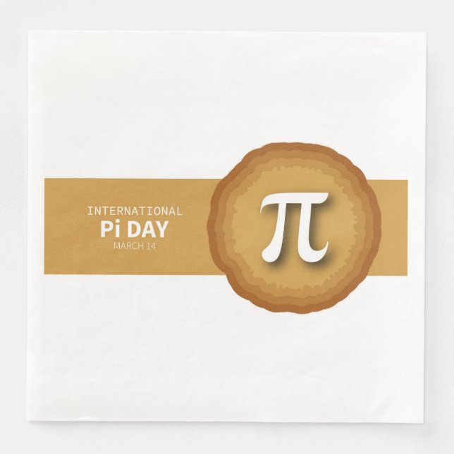 Pi Day Napkin (Front)