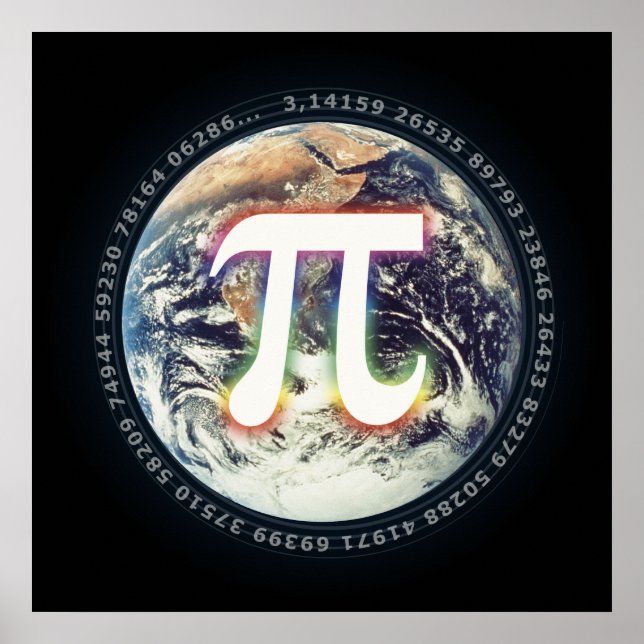Pi Day on Earth | Math Poster (Front)