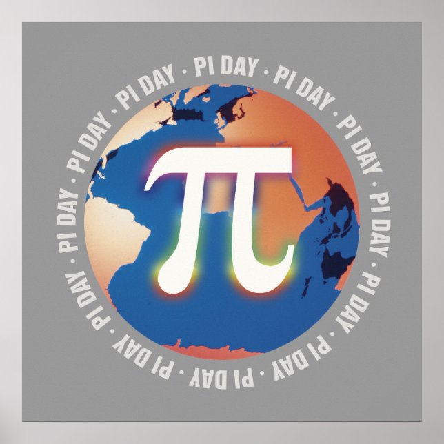 Pi Day on Earth | Math Poster (Front)
