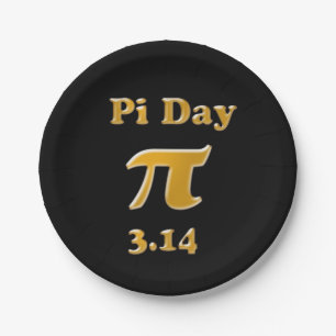 Pi Day Paper Plate