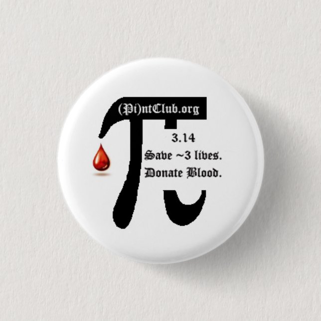 Pi Day (Pi)ntClub button (Front)