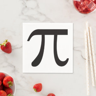 Pi Day Pi Symbol Paper Napkins