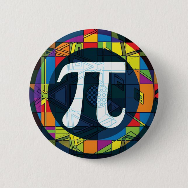 Pi Day Pi Symbols 6 Cm Round Badge (Front)