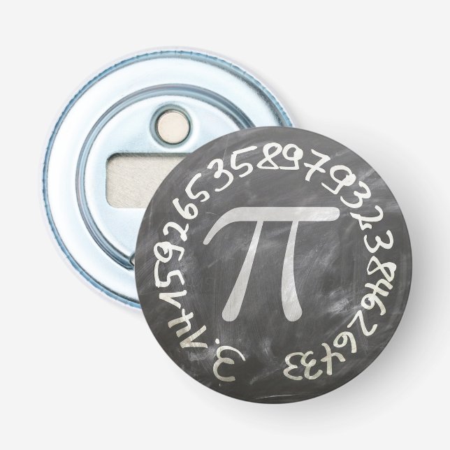 Pi Day PiDay Chalkboard Education Bottle Opener (Front)