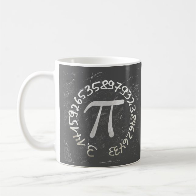 Pi Day PiDay Chalkboard Education Coffee Mug (Left)