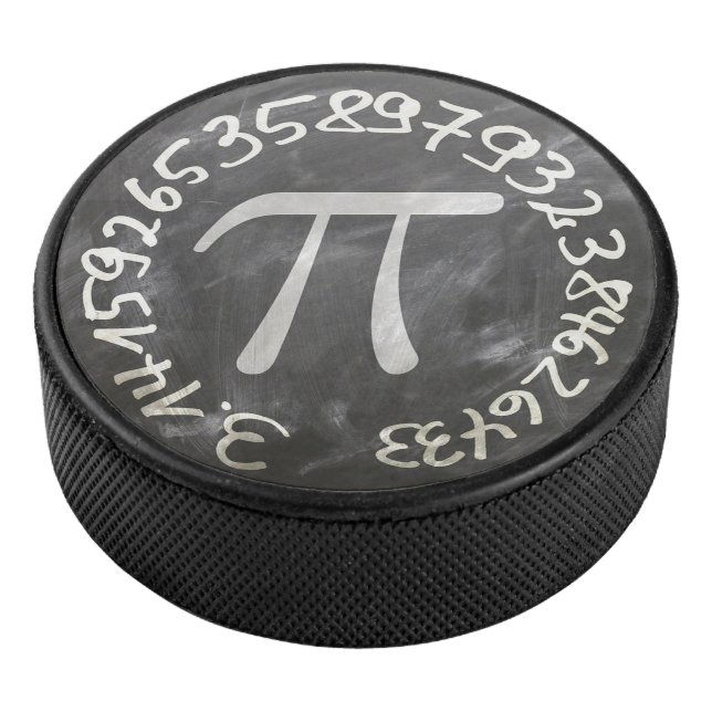 Pi Day PiDay Chalkboard Education Hockey Puck (3/4)