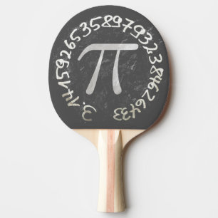 Pi Day PiDay Chalkboard Education Ping Pong Paddle