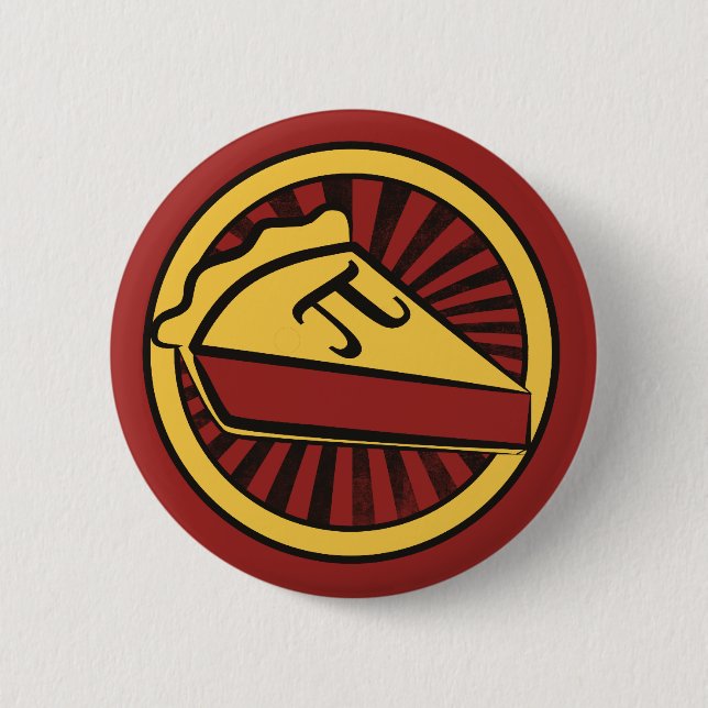 Pi Day Pie 6 Cm Round Badge (Front)