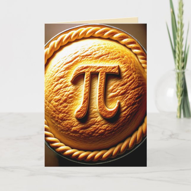 Pi Day Pie Holiday Card (Front)