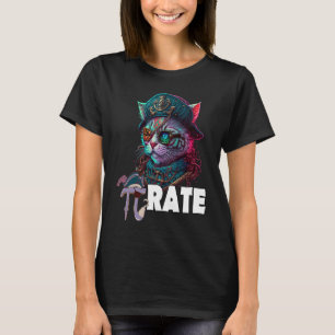 Pi Day Pirate Cat 3 14  Math Science Teacher Pi Ra T-Shirt