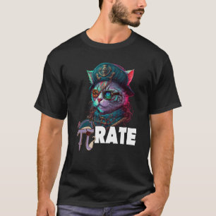 Pi Day Pirate Cat 3 14 Math Science Teacher Pi Rat T-Shirt