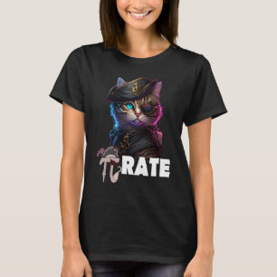 Pi Day Pirate Cat Math Science Teacher Pi rate 3 T-Shirt