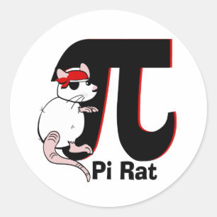 Pi Day/ Pirate Classic Round Sticker
