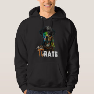 Pi Day Pirate Dog 3 14 Funny Math Science Teacher  Hoodie