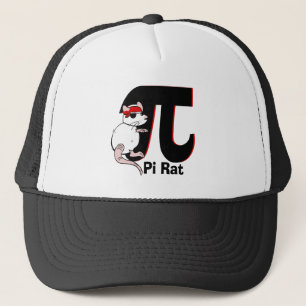 Pi Day Pirate Rat Trucker Hat