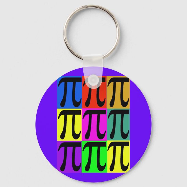 Pi Day POPART gifts Key Ring (Front)