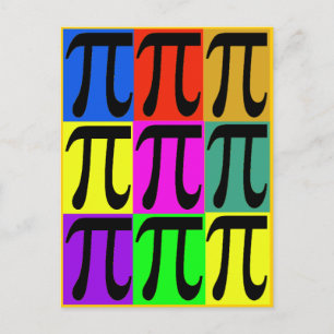 Pi Day POPART gifts Postcard