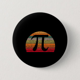 Pi Day Retro Vintage Math Geek Teacher Student Hap 6 Cm Round Badge