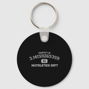 Pi Day Shirt 3.14 Pi Mathletics Dept Funny Gym  Key Ring
